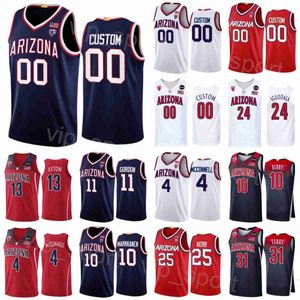 College Arizona Wildcats 10 Mike Bibby Jerseys Basketball 20 Damon Stoudamire 22 Jason Gardner 25 Steve Kerr 31 Jason Terry 32 Sean Elliot DeAndre Ayton Sewing NCAA