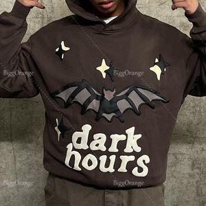 Mens Hoodies Sweatshirts High Quality Bat Foaming Print Streetwear Large Teen Sweatshirt Harajuku Y2k Clothes Top Homie Hoodie Men Clothing Tracksuit Men 230323