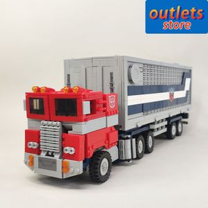 Bloki 77036 Transformacja zaawansowanej technologii Połączony powóz Rorbot Truck Armory Budynek MOC Budynek techniczny Model Boy Toys 1766pcs 230322