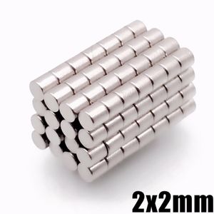 200Pcs/lot 2x2mm Small Magnets Round 2mm*2mm Neodymium Magnet Disc 2x2 Permanent NdFeB Super Strong Powerful Magnetic 2*2mm