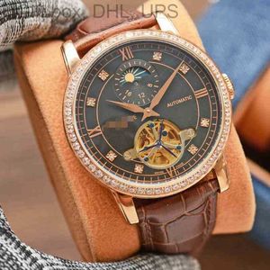 Men's Flywheel Pa3te4k Ph3i3li6p2pe Luxury Super Mechanical Watch Wristwatch Torque 4K6M