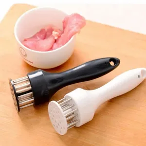 50/100 PZ Tritacarne manuale Ago per carne tenera Professione Ago per inteneritore di carne di carne Con tritatutto in acciaio inossidabile Utensili da cucina