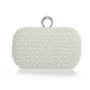 Sacos de noite Moda Mulheres Noite Saco de Embreagem Lindo Pérolas Cristal Beading Nupcial Festa de Casamento Sacos Feminino Cadeia CrossBody Bolsas 230323