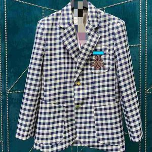 Ternos femininos Blazers Designer Blazers Roupas com bordado de abacaxi duplo GRANDO NOVO TOPS LANÇADOS R3X2