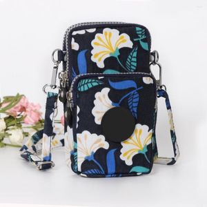 Storage Bags 2023 Multi-layer Mobile Phone Bag Women's Hanging Neck Running Wrist Arm Shoulder Crossbody Pouch Women Borse Da Donna