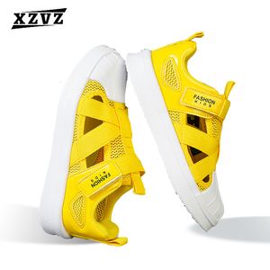 Slipper XZVZ Kids Sandals Web Protective Toe Bekväma icke -slip pojkar flickor andas andas 230325