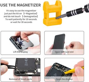 Datorreparationssats i magnetisk bärbar dator Skruvmejsel Kit Precision Skruvmejsel Set Small Impact Screw Driver Set med CaseScrewDriver Handverktyg