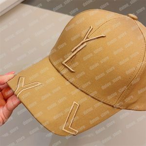 Män Designer Boll Kepsar Bokstavsbroderi Y Baseball Keps Kvinna Märke Casquette Casquette Casquette Casquette Casquette Casual Sommar Hattar Herr Justerbar hatt Bonnets Fedora