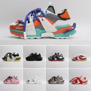 Running shoes 5862 Sneaker Shoes Women Platform shoes Real leather Mixed materials lamb skin Multicolor Space low top sneaker