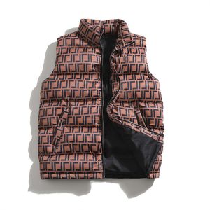 Gilet da uomo alla moda Gilet in cotone Gilet Gilet da uomo e da donna senza maniche Piumino autunno inverno Cappotti casual Coppie Gilet con stampa lettera F Mantieni caldo il cappotto