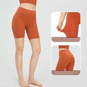 Pantaloncini da donna incrociati a vita alta Scrunch Butt Shorts Abbigliamento da palestra Allenamento fitness Pantaloni da yoga Legging per le donne