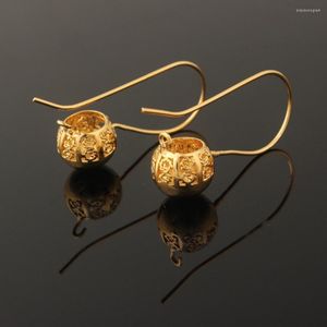 Серьги для обруча модные ювелирные украшения полые серьги18K Золотой цвет формы мяча для женщин обручальный подарок