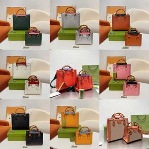 Tote Bags Women designer bags Bamboo Handle Handbag Shoulder Leather Luxurys handbags Crossbody Female Letter Print Bucket 220325/230301