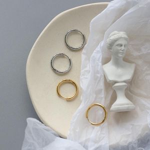 Orecchini a cerchio MODAGIRL 20 mm in acciaio inossidabile medio Huggie placcato oro sottile senza fine per gioielli da donna