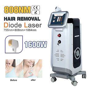 Virtually painless hair removal machines High Power Triple Wavelength 755nm 808 1064 Permanent Diode Laser Alexandrite Machine