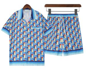 Camisas Casablanc-sss 2023 novo surf preguiçoso Vento Seda Cetim Manga Longa Camisa de marca de moda masculina e feminina Variedade