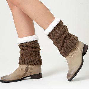 Mulheres meias malhas de luxo de pelúcia tampa de botas