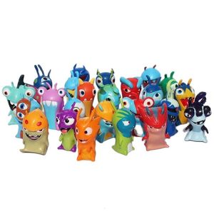 Action Toy Figures 24 models Cartoon Anime Slugterra Mini PVC Toys Gifts for Children 230322