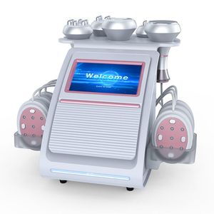 Slimmmaskin 6 i 1 EMS Vakuumlaserradiofrekvens RF 40K Cavi Lipo Ultrasonic fettsugningskavitationsmaskin för salongspa.