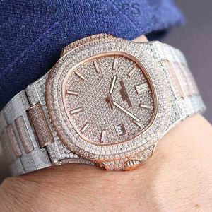 النجوم المستوردة Zircon Bodafili Crystal و Nautilus Swiss Movement مراقبة الياقوت المرآة الترفيهية الأنيقة 7kax z7ax