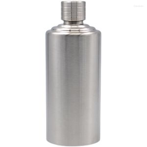 Hip Flasks Portable 304 Stainless Steel Wine Bottle Outdoor Jar Kettle Household Sealed Empty White Glass