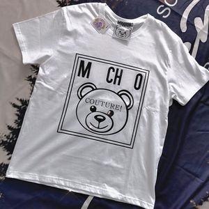 Itália Brands Comfort Colors T Shirts Designer Cartoon Urso Urso Urso Letra Graphic Print Leisure Moda Durável Casal de qualidade Caso de manga curta 513