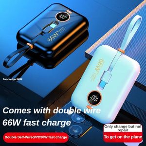 Power Banks 66W Super Fast Fasting 10000mah для Huawei P40 Powerbank Powerbank Powerbank Портативное внешнее зарядное устройство для iPhone Xiaomi