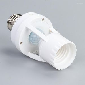 Smart 110V-240V PIR Induction LED Light Holder Infrared Motion Sensor E27 Lamp Base Socket Switch Adapter