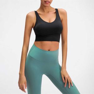 Camisoles Tanks Yoga Bras Align Bra Sport Tank Top Light port Bras Softness Tops Qui Drying V wi Removable Cups for Summer Z0322