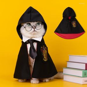 Cat Costumes Pet Cosplay Cloak College Clothes Small Magic Spring And Autumn Dog Shawl Cool Funny Clothing