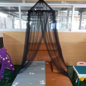 Summer Black Mosquito Net Home Outdoor Bed Foldable Mesh Insect Cover Folding Easy Stock Single 240*60cm Lace Student Apartment