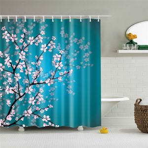 Shower Curtains Merry Christmas 3d Flower Snowman Star Mountain Scenic Bathroom Shower Curtain Bath Curtain Frabic Waterproof Polyester 230323