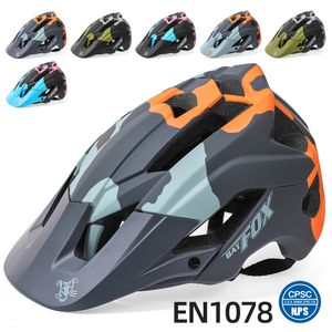 サイクリングヘルメットBATFOX DH MTBヘルメットサイクリングロードバイクSメンズスポーツセーフティマウンテン自転車カッケテシクリスモ230322