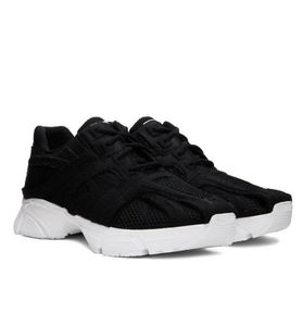 Verão casual-elegante fantasma homens tênis baixos sapatos de malha respiração tecido sola de borracha formadores preto branco skate andando calçado com desconto EU38-46 caixa