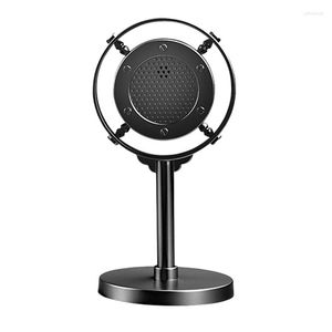 Mikrofonlar Vintage Style Mikrofon Simülasyonu Klasik Retro Dinamik Vokal Mic Universal Stand Live Performance İçin Sing Sing