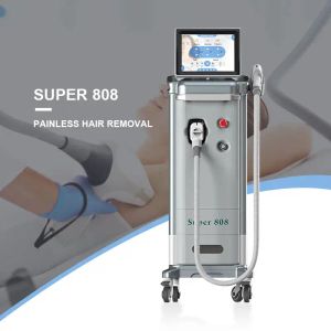 Itens de beleza Super 808nm Diodo a laser Máquina de remoção de cabelo 1200w Corpo 808 nm Remoção de cabelo a laser