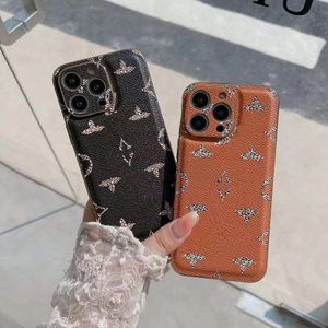 Lindas capas de telefone LU para iPhone 15 14 13 12 11 Pro Max Bolsa de couro de luxo de alta qualidade 18 17 16 15pro 14pro 13pro 12pro Plus Capa com embalagem de caixa de logotipo