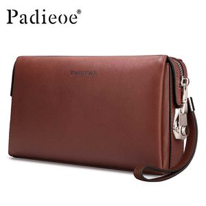 Wallets Padieoe Genuine Leather 2017 Luxury Male Purse Large Capacity Holders Fashion Men Long Wallet Men's Clutches Wallet Z0323