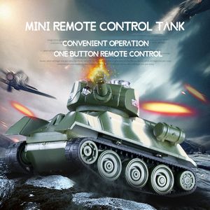 Electric RC Car Mini RC Tank Model Electronic Radio Control Vehicle Portable Toys 4CH Pocket Military Battle Simulation Gifts Toy Boys 230323