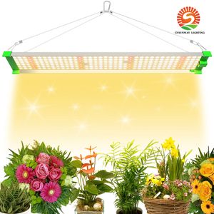 LED Grow Light 120W Full Spectrum 225LED Sun-Like Quantum Hanging square Grow Lights for Indoor Plants Seeding Veg and Bloom High Energy Efficiency