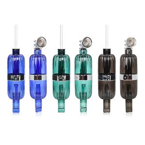 물 버블러 흡연자 흡연자 Dab Straw Pipes Kit 2 in 1 건식 허브 및 NC 핸드 파이프 및 Dabber Straight Flat 마우스 피스 두 방향 사용