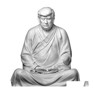 Arts And Crafts Former Us President Donald Trump Resin Buddha Statue Handmade Model Souvenir
