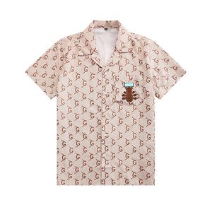 Camisas de grife de luxo Moda masculina Camisa estampada de corpo inteiro Camisas florais havaianas casuais masculinas slim fit manga curta variedade vários estilos