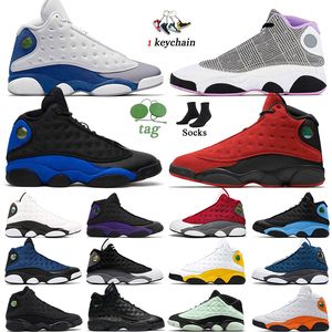 Houndstooth 13 Black Cat 13s Basketball Shoes Men Mulheres Jumpman Og Starfish Designer Flint Playoff Court Purple J13S REVERSE SNEAKERS OUTO 36-47