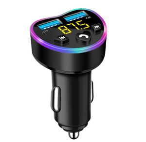 Multi-function bluetooth radio transmitter Car Phone Charger With MP3 Player BT 5.0 FM Transmitter Dual USB Car Charger love heart design
