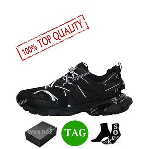 Topluxury Designer أحذية عارضة أحذية رجال النسائية المسار 3 3.0 Triple White Black Sneakers Tess.S. Gomma Leather Trainer Nylon Platform Platfor