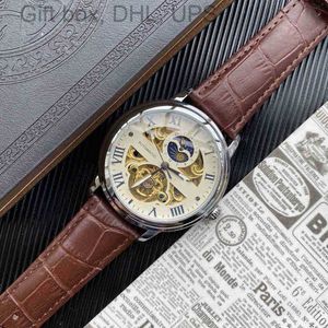 Pate Super Philipp Torque Flywheel Mens Luxury Watches Good for Sell Baida Belt Mechanical Belt e excelente PriceWristwatches Moda Z2QD