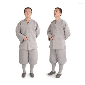 Abbigliamento da uomo Sleep Buddhist Set Shirt Pants Uomini Donne Abito Cotton Spesso Abbigliamento Monaco Warm Winter