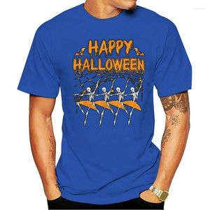 Męskie koszulki 2023 Casual Cotton T-Shirt Happy Halloween Ballet Dance Wersja Mężczyzn S-3xl Świąteczna koszula