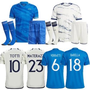 Itália camisas de futebol 2023/24 fã versão maglie da calcio CHIESA terno de treinamento italia 23 24 camisa de futebol masculino kit infantil uniforme